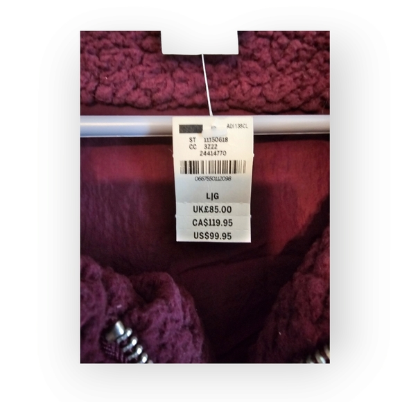 Victoria's secret Pink boyfriend Sherpa, 🆕 - Picture 3 of 6